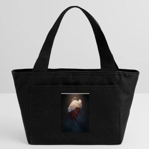 Angel vs Demon Wings Dark Aesthetic Gothic T-Shirt - Recycled Insulated Lunch Bag