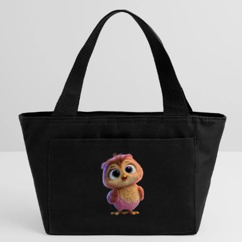 Adorable Baby Owl with Big Eyes - Recycled Insulated Lunch Bag