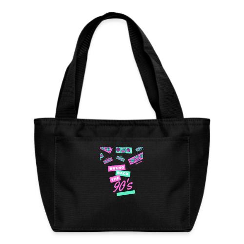 Bring Back The 90s Nostalgia Design| Retro 90s Art - Recycled Insulated Lunch Bag