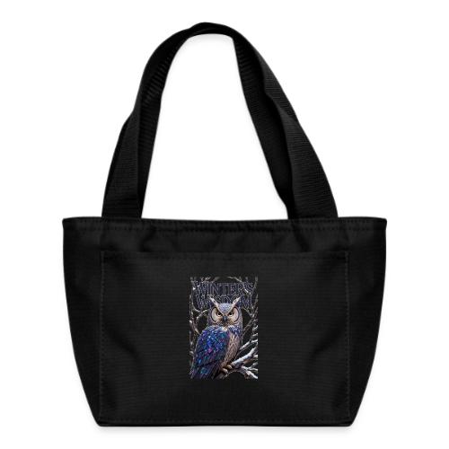 Crystalized Forest Owl T-Shirt - Recycled Insulated Lunch Bag