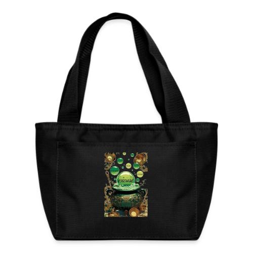 Emerald Excuses Cauldron Graphic Tee - Recycled Insulated Lunch Bag