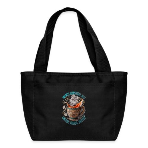 Mom's Survival Kit Tee | Coffee Chaos - Recycled Insulated Lunch Bag
