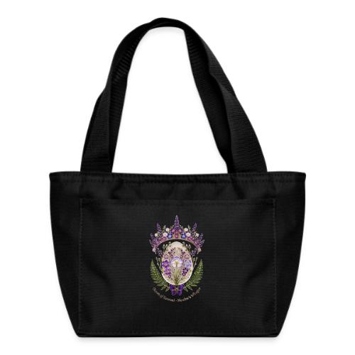 Spring Meadow Crown Tee, Cottagecore Renewal Gift - Recycled Insulated Lunch Bag