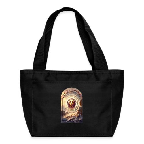 Easter He Is Risen Sacred Face T Shirt, wife Gift - Recycled Insulated Lunch Bag