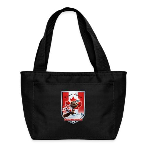 Canada Beaver Ascent T-Shirt, Canadian Pride Gift - Recycled Insulated Lunch Bag