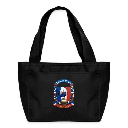 France Rooster Reign T-Shirt, Tricolore Pride Gift - Recycled Insulated Lunch Bag
