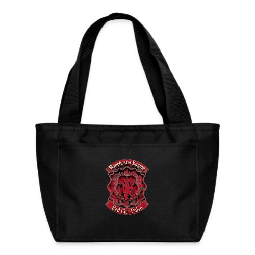 Red Manchester T Shirt, Red Soccer City Pride Gift - Recycled Insulated Lunch Bag