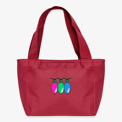 Polysexual Pride Christmas Lights - Recycled Insulated Lunch Bag