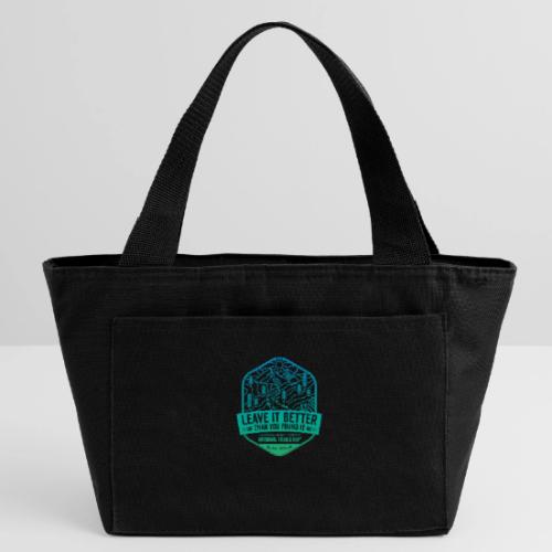 Leave It Better Than You Found It - cool gradient - Recycled Insulated Lunch Bag