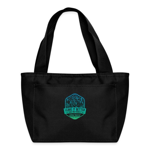 Leave It Better Than You Found It - cool gradient - Recycled Insulated Lunch Bag
