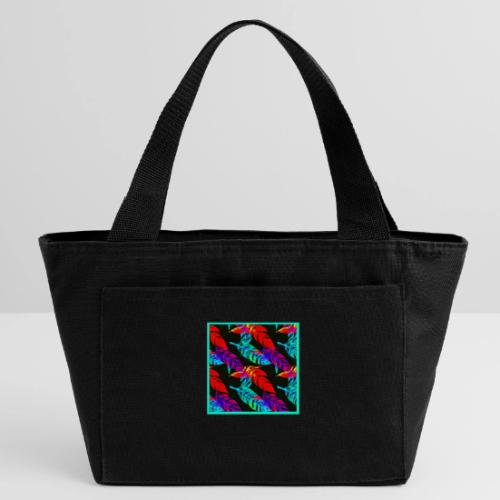 Neon Luminous Foliage Elegance - Recycled Insulated Lunch Bag