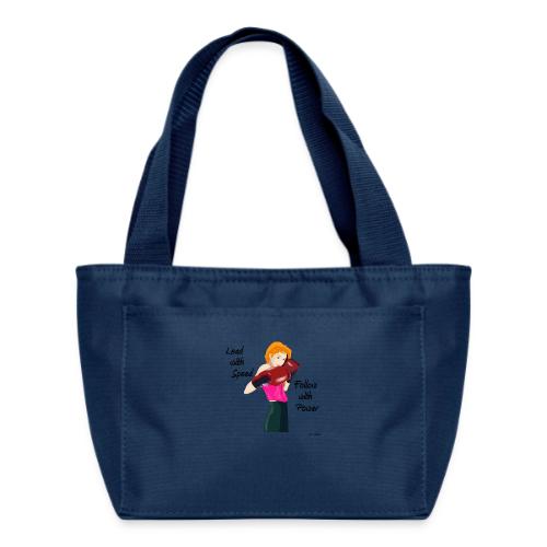lead with speed 001 tufchick - Recycled Insulated Lunch Bag