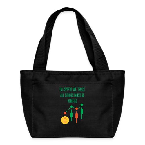 Sarcastic Bitcoin Investor T-shirt - Recycled Insulated Lunch Bag