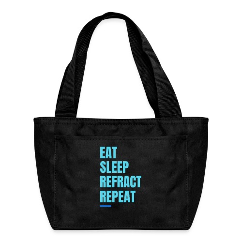 Eat Sleep Refract Repeat - Recycled Lunch Bag