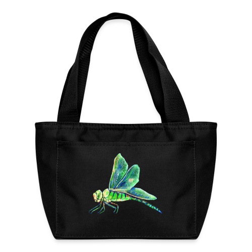 green dragonfly - Recycled Lunch Bag