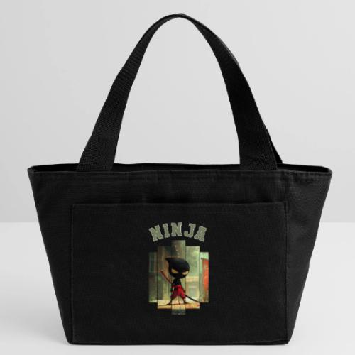 Cute Ninja Attack - Recycled Insulated Lunch Bag