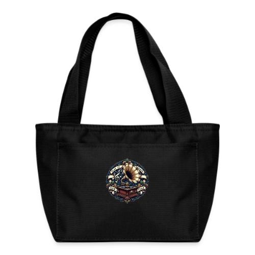 Ornate Phonograph T-Shirt - Recycled Insulated Lunch Bag