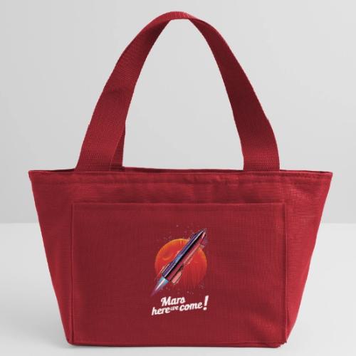 Mars Here We Come - Dark - Recycled Insulated Lunch Bag