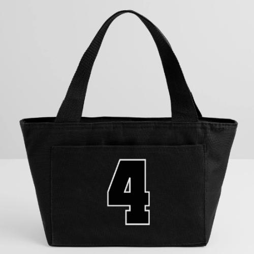 Varsity Number 4 College Style - Recycled Insulated Lunch Bag