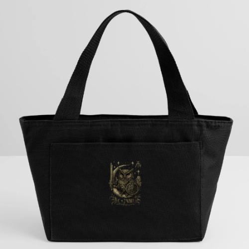 Moon Warrior Owl – Celestial Strength Tee - Recycled Insulated Lunch Bag
