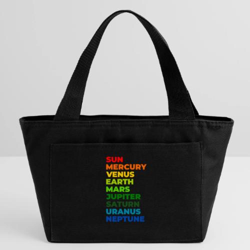 Color the solar system - Recycled Insulated Lunch Bag
