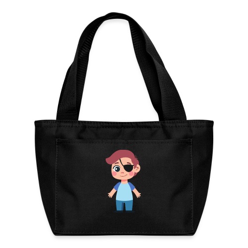 Boy with eye patch - Recycled Lunch Bag