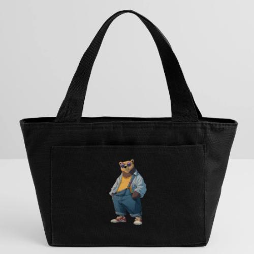 Fashion Streetwear Bear Cartoon Art - Recycled Insulated Lunch Bag