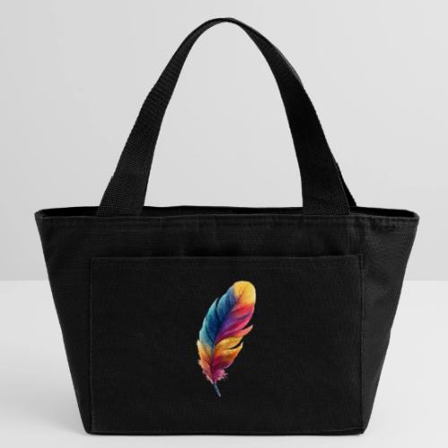 Rainbow Flight Feather - Recycled Insulated Lunch Bag
