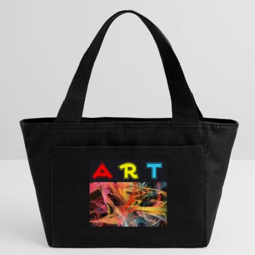 Chaotic Threads of Art - Recycled Insulated Lunch Bag