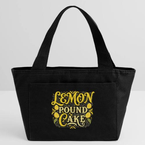 Lemon Pound Cake Vintage Flourish - Recycled Insulated Lunch Bag