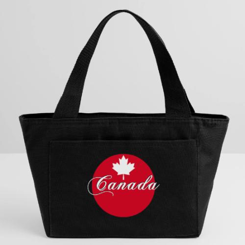 Canada in red and white - Recycled Insulated Lunch Bag