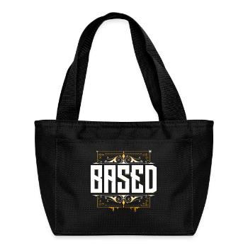 Based - KekW - Omegalul - Twitch - Recycled Insulated Lunch Bag - black - Front