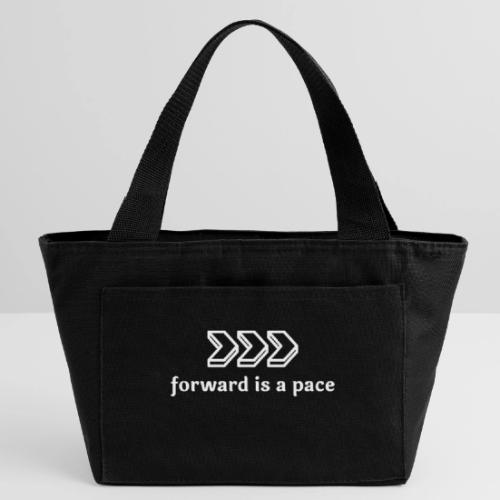 Forward is a Pace - White - Recycled Insulated Lunch Bag