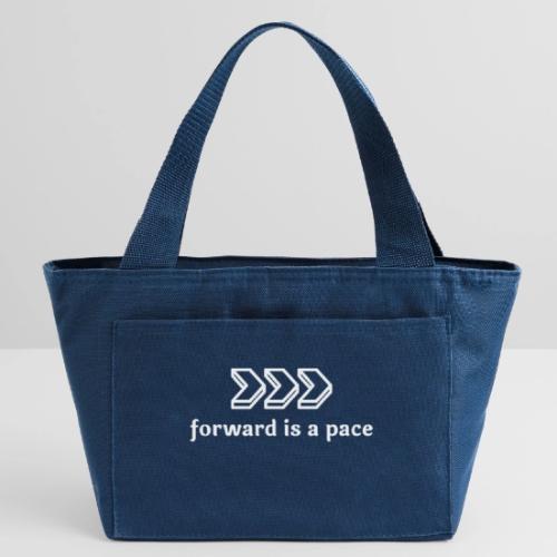 Forward is a Pace - White - Recycled Insulated Lunch Bag