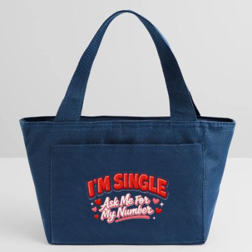 I’m Single Retro Bubble - Recycled Insulated Lunch Bag