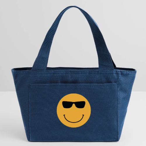 Orange Face with Sunglasses - Recycled Insulated Lunch Bag