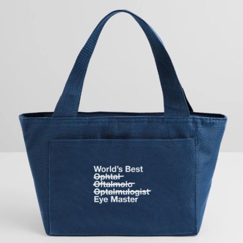 Worlds Best Eye Master Ophthalmologist - Recycled Insulated Lunch Bag