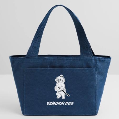 Samurai Maltese Katana Warrior Dog Tee - Recycled Insulated Lunch Bag