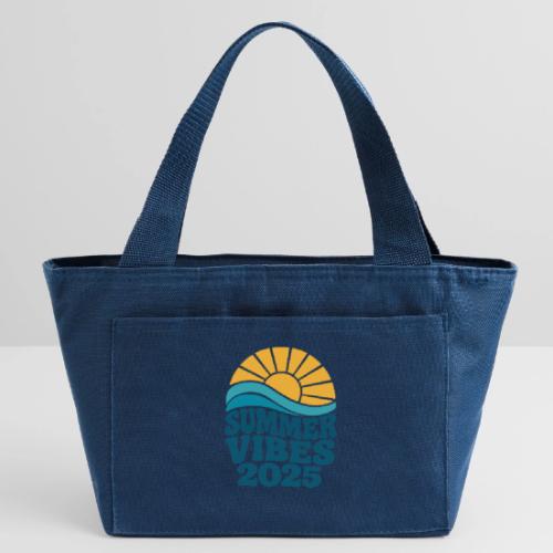 Summer Vibes 2025 Retro Sunset T-Shirt | Fun Beach - Recycled Insulated Lunch Bag