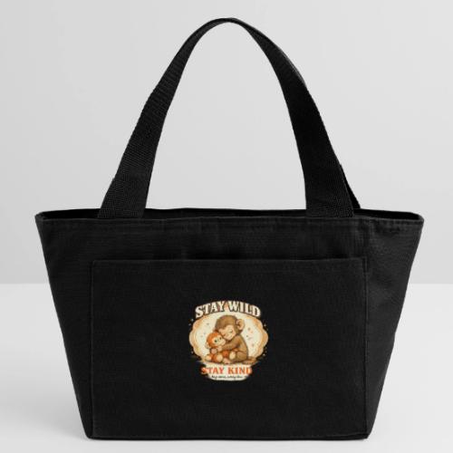 Stay Wild Stay Kind Punch Monkey Hug - Recycled Insulated Lunch Bag