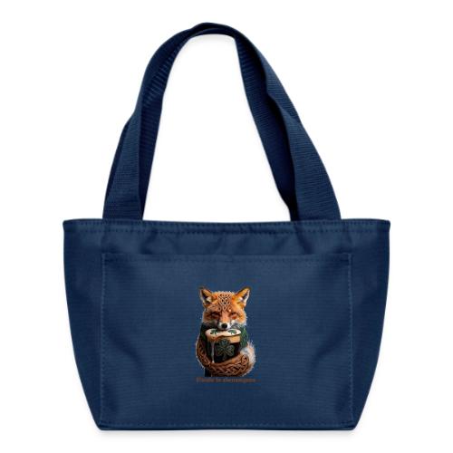 Sly Emerald Fox Toast T-Shirt - Recycled Insulated Lunch Bag