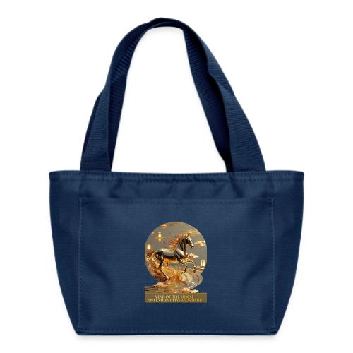 Year of the Horse Abundance T Shirt, Lunar NY Gift - Recycled Insulated Lunch Bag