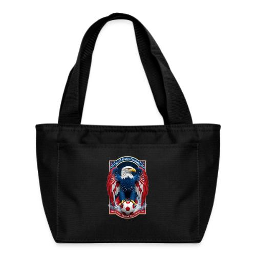 USA Eagle Emblem T Shirt, USA Soccer Pride Gift - Recycled Insulated Lunch Bag