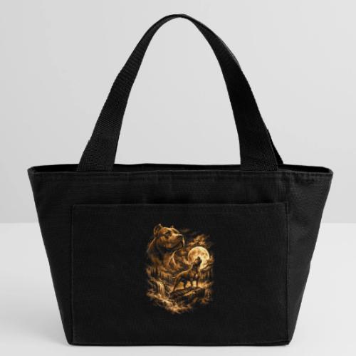 Pit Bull Howling Moon Fantasy Forest Tee - Recycled Insulated Lunch Bag
