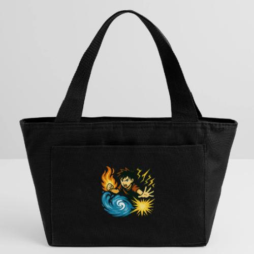 Anime Elemental Warriors | Fire, Water, Lightning - Recycled Insulated Lunch Bag