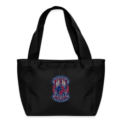 Barcelona Red Heritage T Shirt, Barsa fan Gift - Recycled Insulated Lunch Bag