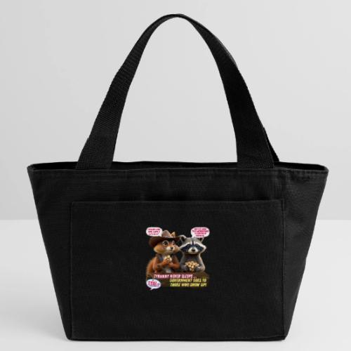 Freedom Squirrel and Raccoon - Recycled Insulated Lunch Bag
