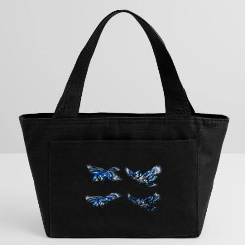 Silver Blue Jay Flight Stages - Recycled Insulated Lunch Bag