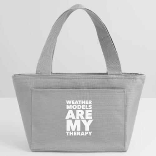 Weather Models are my Therapy - Recycled Insulated Lunch Bag