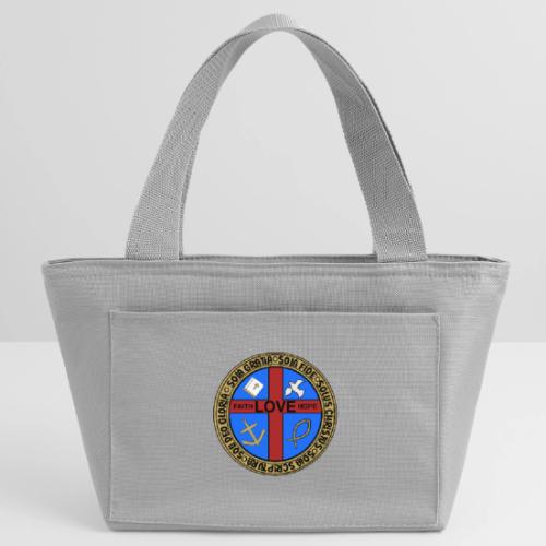 Five Solas Faith Hope Love Shirt–Christian Symbols - Recycled Insulated Lunch Bag